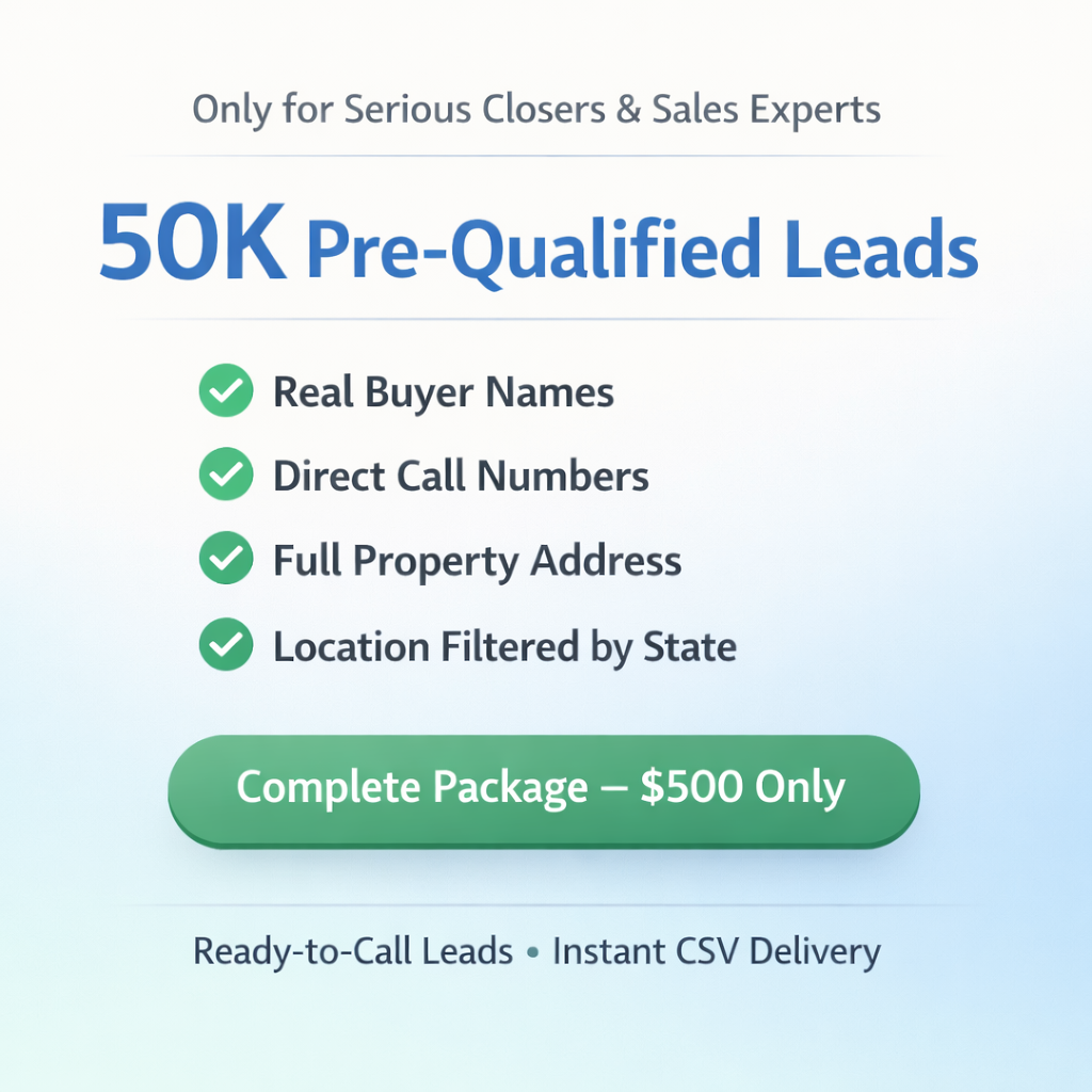 Get 50,000 Verified Insurance Leads
