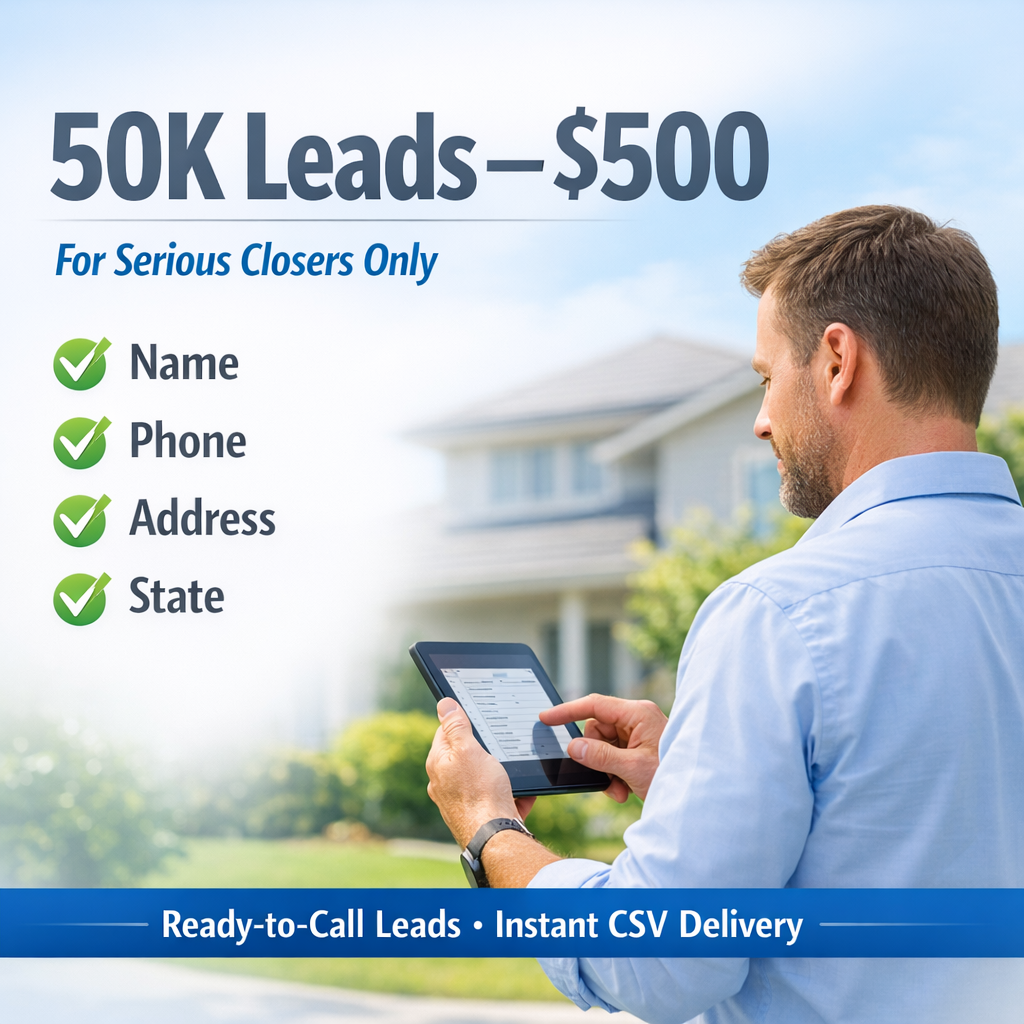 Get 50,000 Verified Insurance Leads